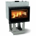 Wood thermo fireplace La Nordica Focolare 80 Idro Crystal DSA