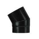 Vitreous enamel elbow 30° 150 mm black matt Save Plus 