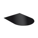 Stove hearth plate 80x60 cm matt black painted steel Save